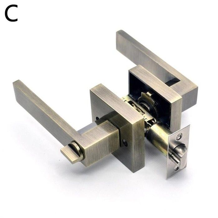 Lot De 10 Serrures De Porte Intérieures Style Goutte/onde, Bronze Frotté à L’huile – Idéal Pour Vie Privée