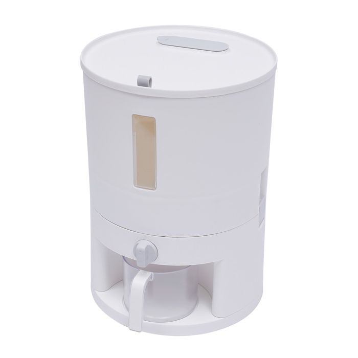 Distributeur De Riz Transparent 5 Kg - PP Et ABS - Avec Bec Verseur - Étanche, Rangement Pratique Cuisine