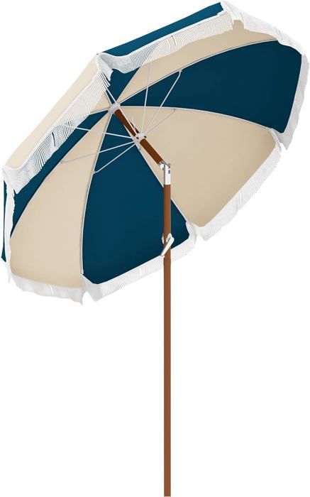 RELAX4LIFE Parasol Inclinable Dia 300 Cm, Réglable En Hauteur, Parasol
