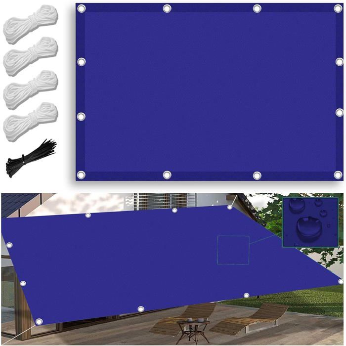 Bush Bâche de protection ultra légère Vert 3 x 3 m avec 22 points de fixation
