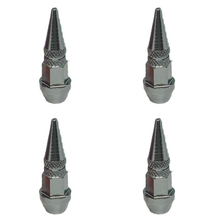 Accessoire pneu,Bouchons de Valve de pneu en aluminium, 4 pièces, tige