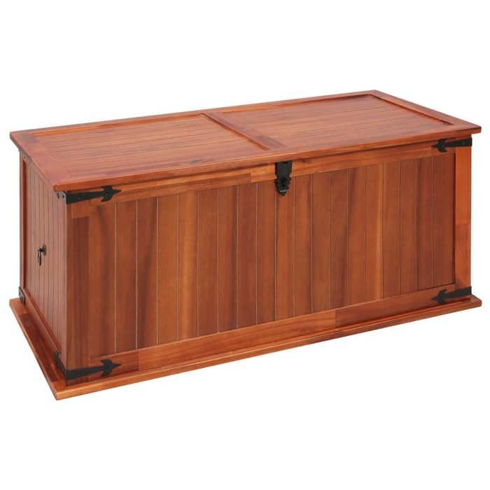 Banc de rangement Intérieur/ Coffre de rangement 79x34x32 cm - Bois dacacia solide NEWNEUF4547570