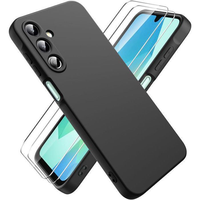 LYZXMY Coque Pour Oppo A60 (6.67") Transparent Housse + Noir