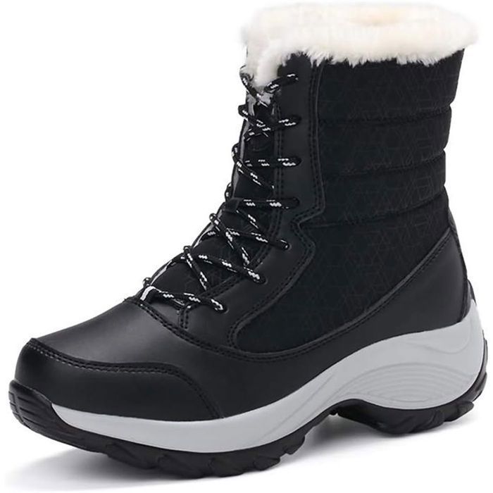 WUIWUIYU Fille Femmes Waterproof Boots Bottes de Neige imperméables après Ski Hiver WUIWUIYU Fille Femmes Waterproof Boots Bottes de Neige imperméables après Ski Hiver