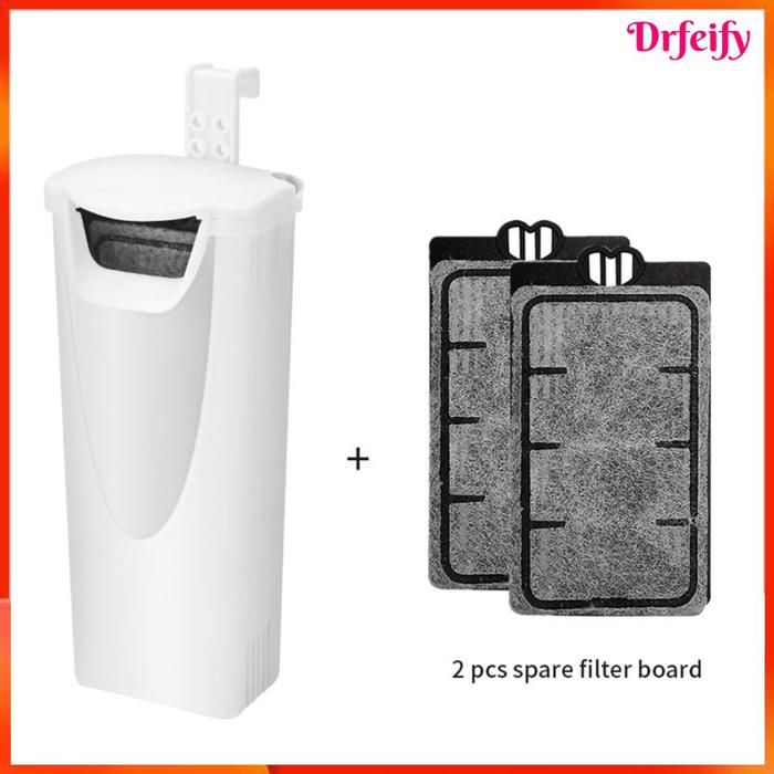 Filtre pour aquarium à tortues - AKOZON - Petit - Silencieux - 200 L/h - 2 cartouches
