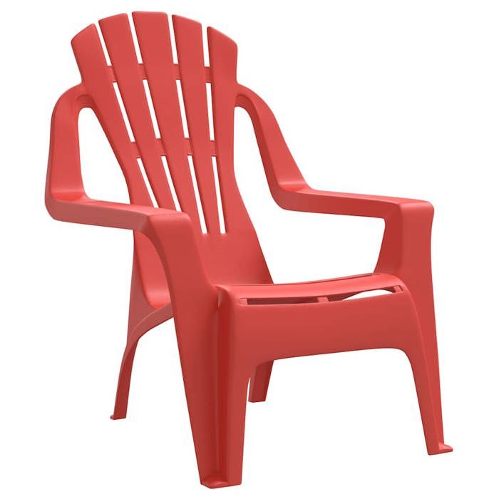 Rouge Siège de jardin -  Chaises de jardin pour enfants - (2 pcs) - rouge 37x34x44 cm PP C1767