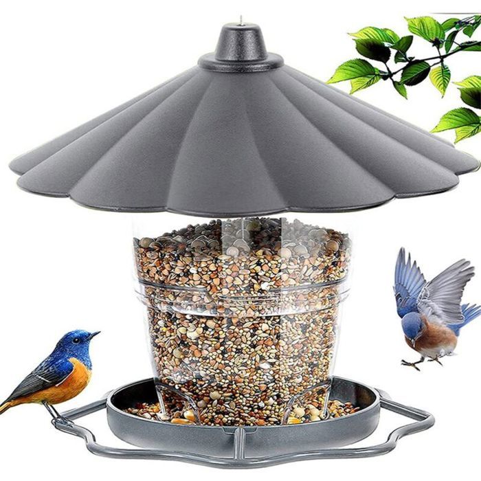 Mangeoire pour Oiseau extérieur Mangeoire Lanterne Oiseaux imperméable Suspendue Convient pour la Cour de la Maison