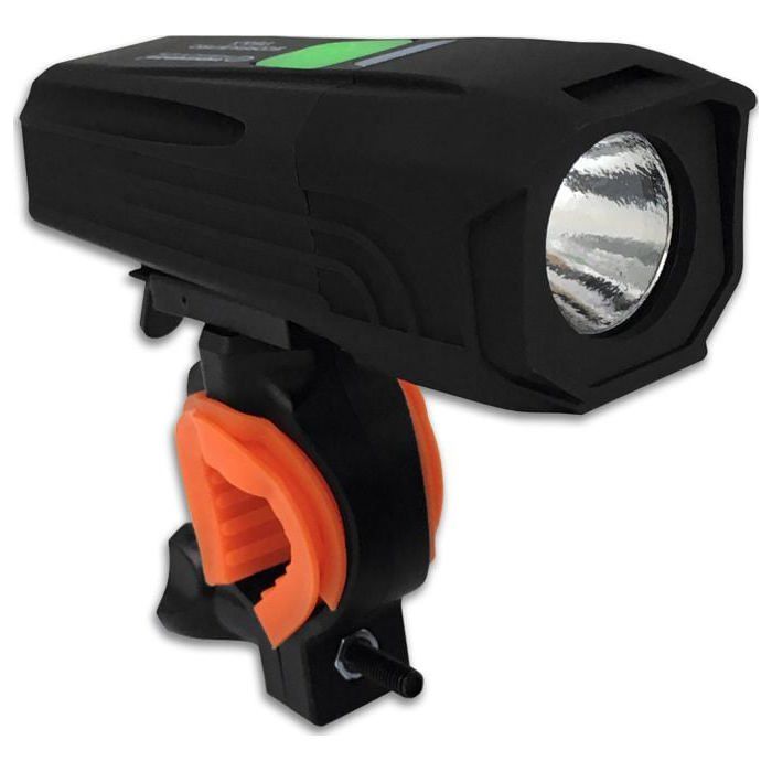 Lampe frontale de vélo à LED - Esperanza - Scorpiuss Pro 1750 LX - LED blanche CREE T6 - 1750 lux - Mode FULL POWER Lampe frontale de vélo à LED - Esperanza - Scorpiuss Pro 1750 LX - LED blanche CREE T6 - 1750 lux - Mode FULL POWER