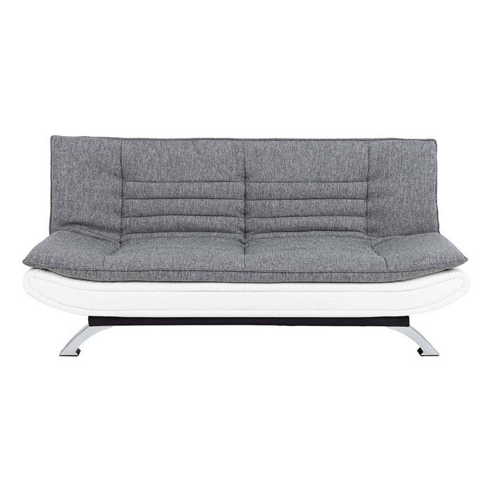Canapé-lit convertible Faith Gris clair - blanc - ACTONA - 3 places ...