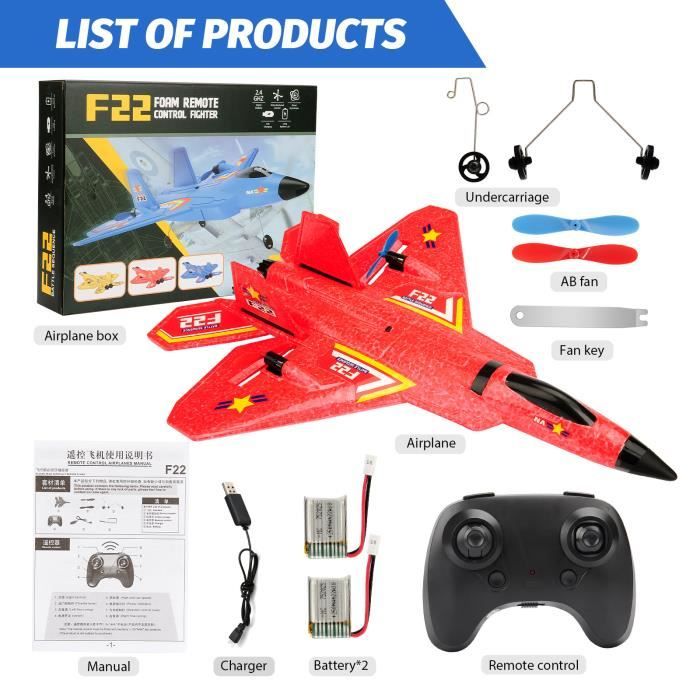 Couleur A Avion de chasse radiocommandé en mousse EPP G1 pour enfant Couleur A Avion de chasse radiocommandé en mousse EPP G1 pour enfant