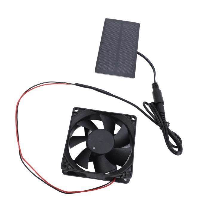 Kit Ventilateur Panneau Solaire 100W 3000 Tr/min - Extraction Air Pour Poulailler, Serre Et Hangar, Étanchéité Totale