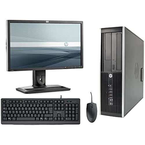 HP Elite 8200 Ordinateur de Bureau Complet avec écran 22-inch (Intel Core I5-2400 8 Go de RAM SSD de 240 Go DVD Windows 10 - Amazonrenewed