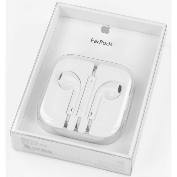 EarPods Apple avec prise pour écouteurs 3,5 mm Avec télécommande