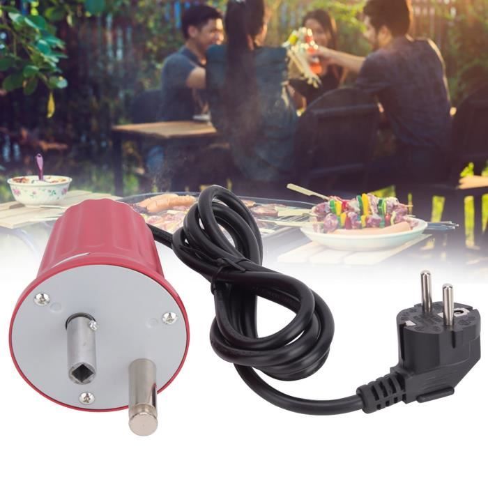 Moteur De Rotation Pour Barbecue - FD801B - Moteur Tournebroche Électrique 230V - Prise UE - Teror