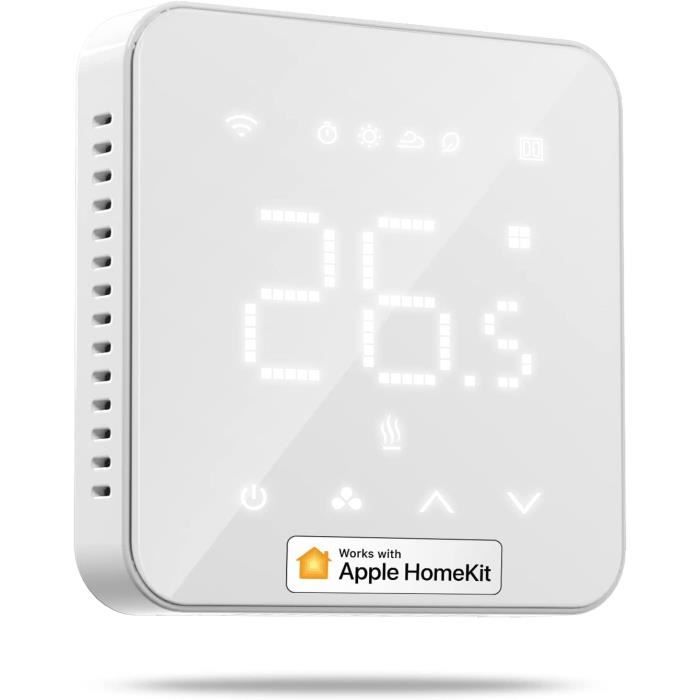 Thermostat Connecté,16A Thermostat pour Chauffage Électrique au Sol