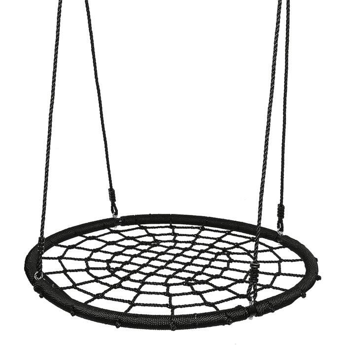 Portique Balançoire - HOERFURIY - Nid d'Oiseau Rond - Charge 200 kg - Hauteur Réglable Portique Balançoire - HOERFURIY - Nid d'Oiseau Rond - Charge 200 kg - Hauteur Réglable