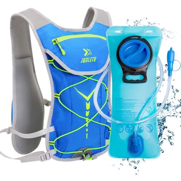 Avis / test - Sac Hydratation avec 2L Poche d'eau - Sac à Dos de Course à  Pied Léger 6L pour Femme Homme, Sac Trail Running pour Course à - AUCUNE -  Prix