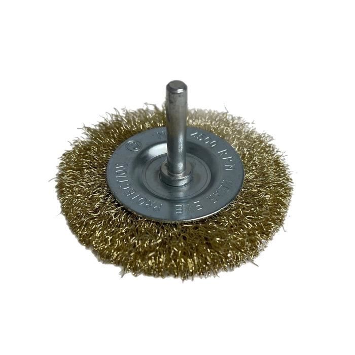 Brosse Disque Rotative 38 Mm Fils Laiton - Pour Perceuse/meuleuse - Neuf