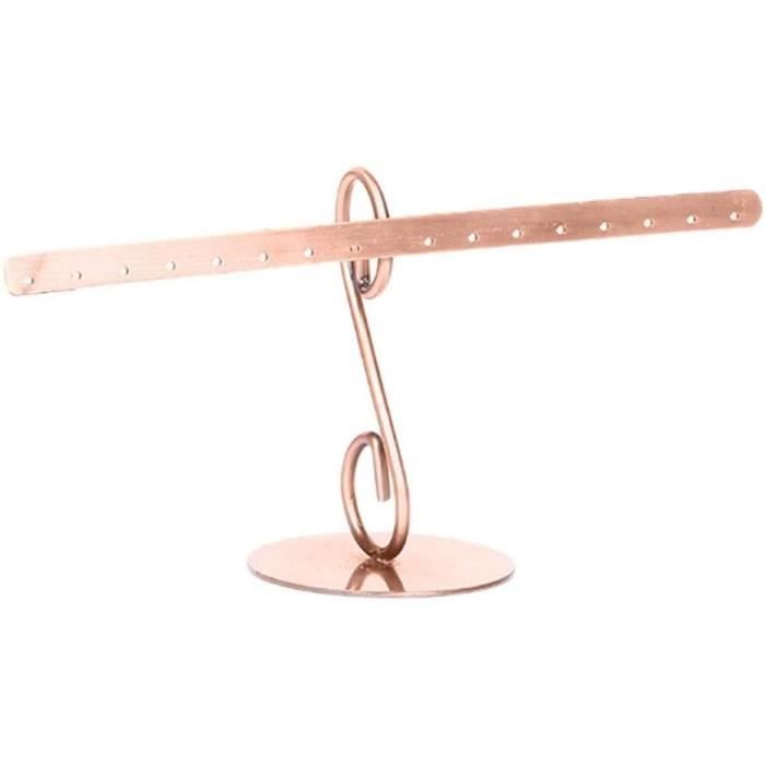 QILICZ Présentoir à Bijoux 3 Étages En T Bronze Antique - Support Colliers, Bracelets Et Montres