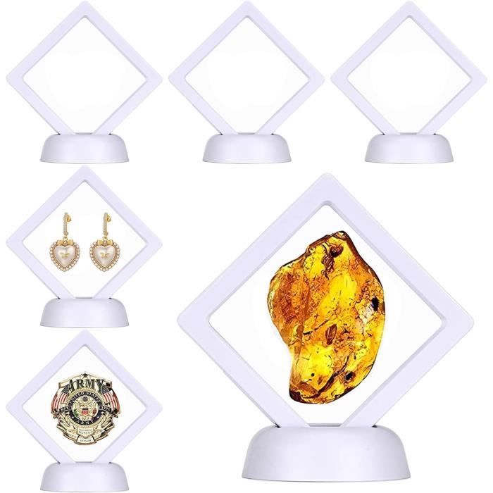 Lot De 6 Supports De Pierres De Cristal Pour Collier - Cages à Quartz Avec Chaîne 60cm
