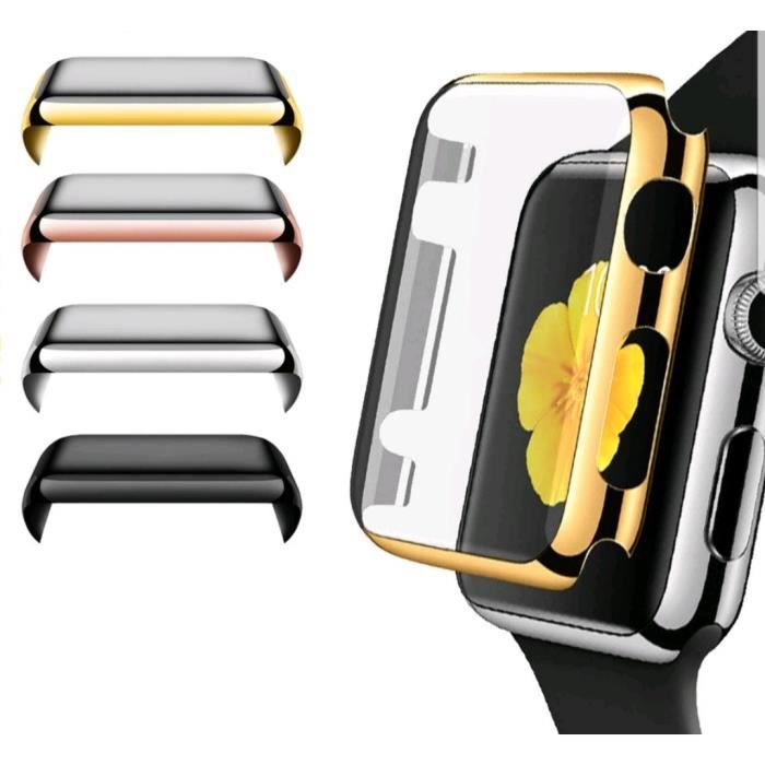 Apple Watch Série 2/3 42mm Coque Protection noire écran ANTICHOC