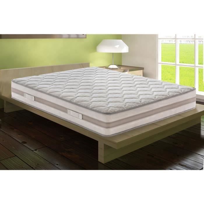 matelas 160x200 parigi a 800 ressorts ensaches independants a 9 zones et memoire de forme cdiscount maison