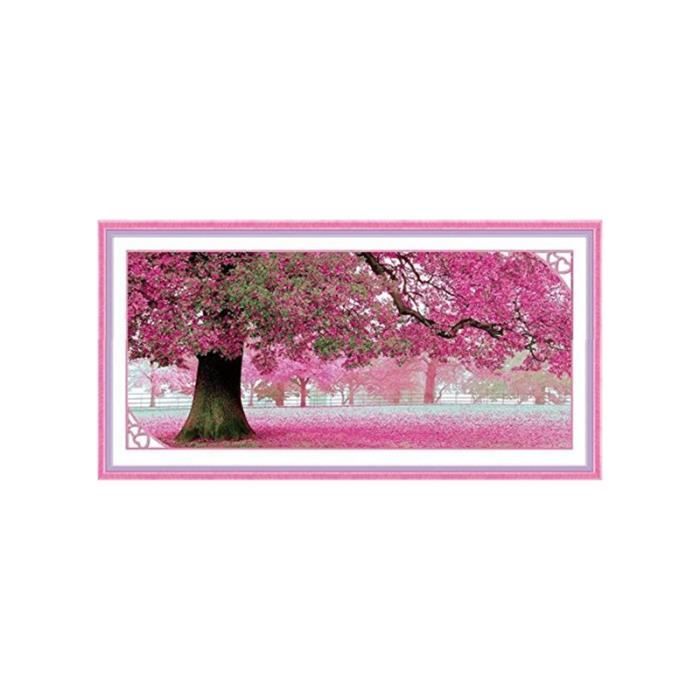 Fleur De Cerisier Arbre Kit Point De Croix Broderie