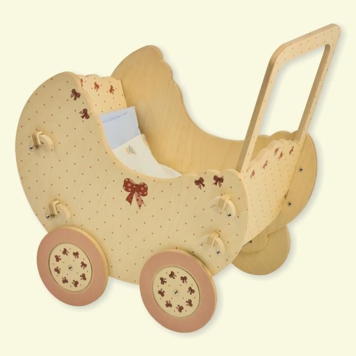 Poussette poupee bois discount