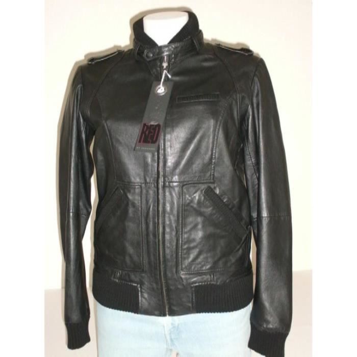 Just Red By Redskins Femme Blouson Cuir Agneau Noir Taille S Noir Noir Achat Vente Blouson 2009873076400 Soldes Sur Cdiscount Des Le 20 Janvier Cdiscount