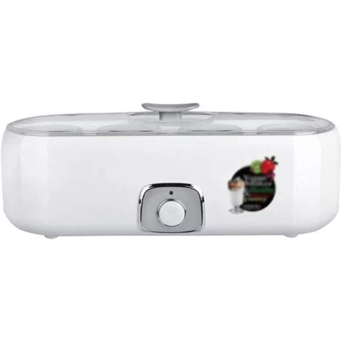 Machine à Yaourt Automatique 1200ml - 5 Pots Avec Affichage LED Et Minuterie
