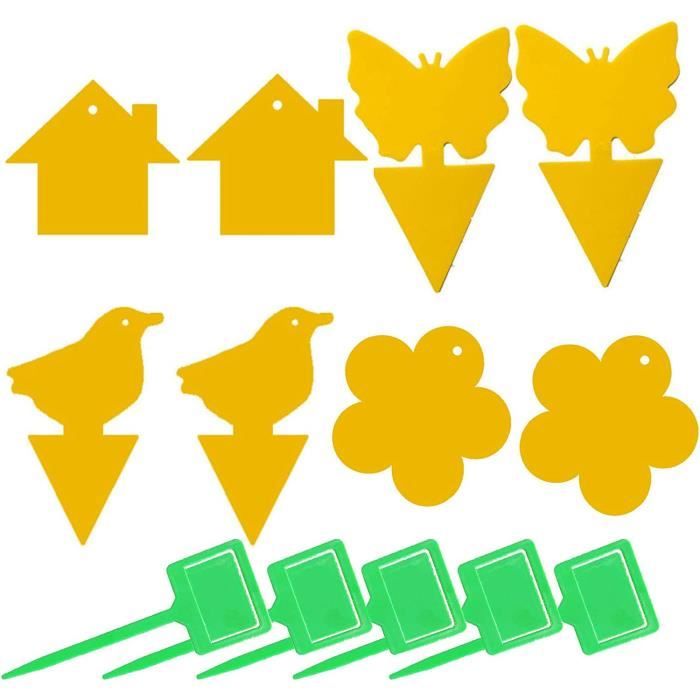 KEYRI 40 Pièces Mouches Piège Autocollant De Fenêtre Attrape Moucheron