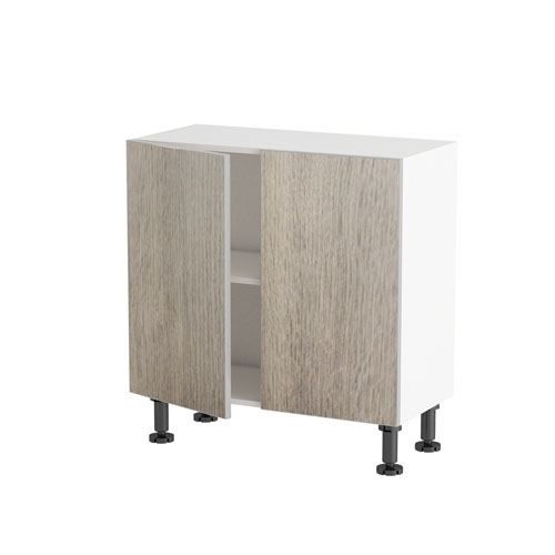 Meuble Cuisine Bas Petite Profondeur 80cm 2 Por Achat Vente