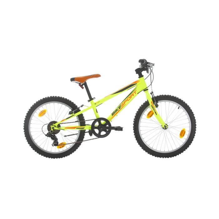 VTT - ROCKY - 20 pouces - Cadre rigide - 6 vitesses - Freins V-brake