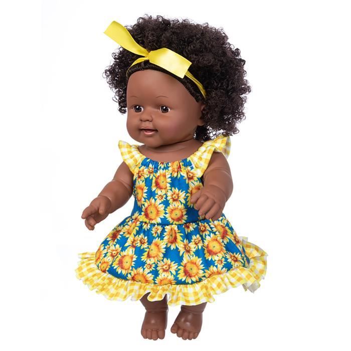 Poupee Bebe Africain Mignon Boucle Noir 35cm Vinyle Bebe Jouet Yun117 Cdiscount Jeux Jouets