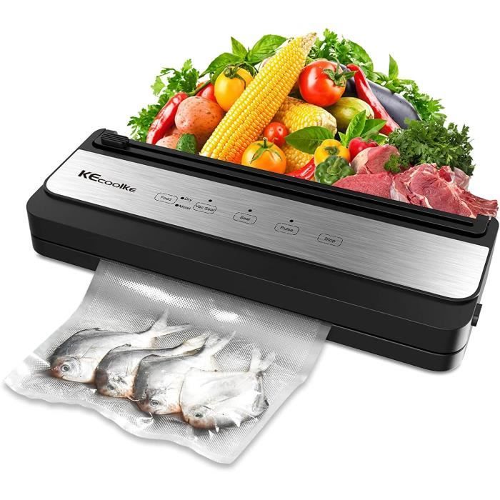 Machine Sous Vide Manuelle Rechargeable - Kit Avec 10 Sacs Réutilisables Pour Conservation Aliments - 5