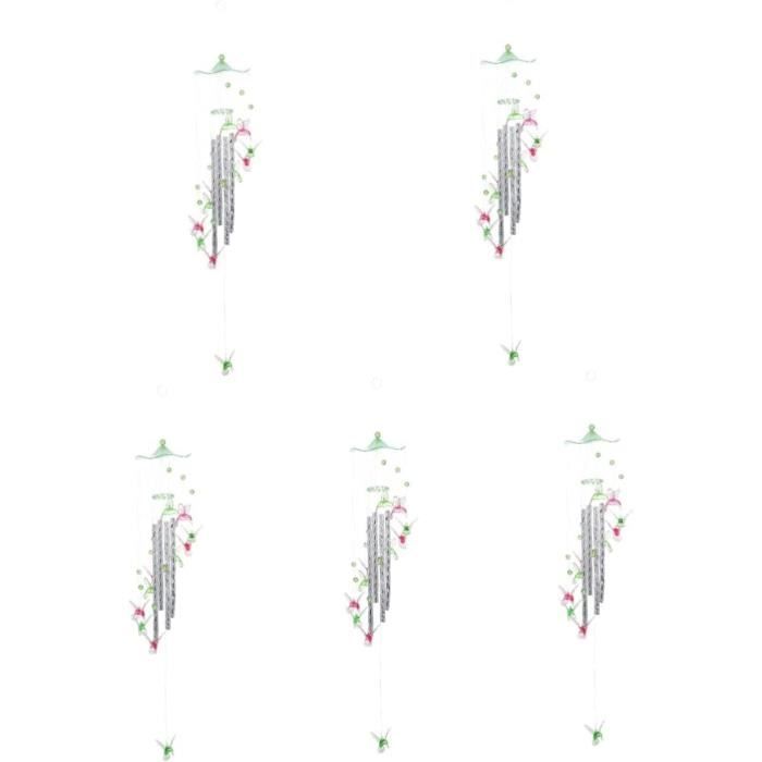 Lot De 4 Carillons éoliens En Verre Japonais - Longueur 39 Cm - Pour Jardin, Balcon, Terrasse - Son Doux Et Clair
