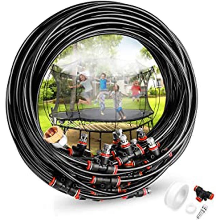 Kit D'Irrigation Système De Brumisation 15m Avec 10 Buses De Brume Avec Joint En T Systeme De Refroidissement Exterieur Par Brume Brumisateur Pour Terrasse Jardin 87458291