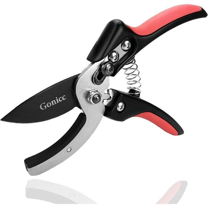 Gonicc Sécateur Professionnel À Enclume Lame Acier Sk5 203 (gpps1010