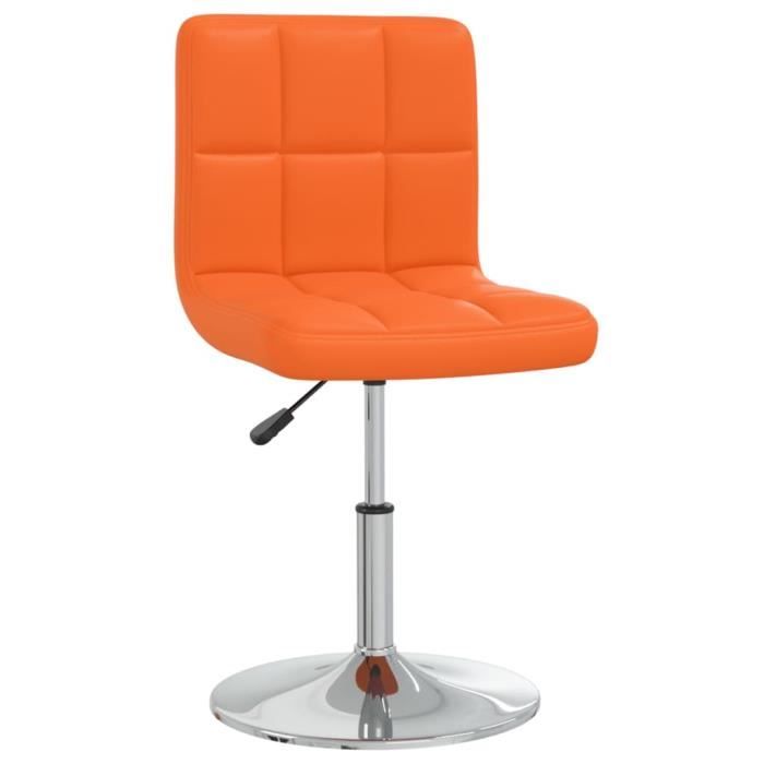 lot chaises de cuisine orange similicuir ,40x43x(71-85,5)cm fr9213