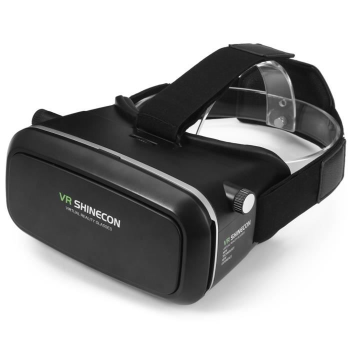 VR SHINECON 3D Virtual Reality Head-Mounted lunettes vidéo 3D pour 4,7 à 6,0 pouces Smartphone