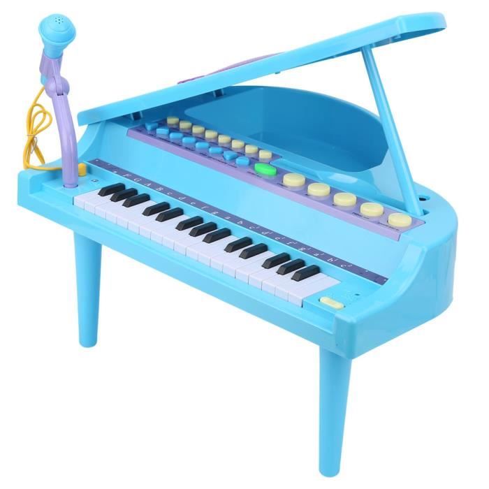 Piano à queue en Bois pour Enfants avec 30 Touches,Tabouret, Pianos et  Pupitre - Noir - Cdiscount Instruments de musique