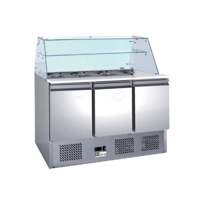 Saladette Refrigeree Avec Vitrine 3 Portes Achat Vente Armoire Refrigeree Cdiscount