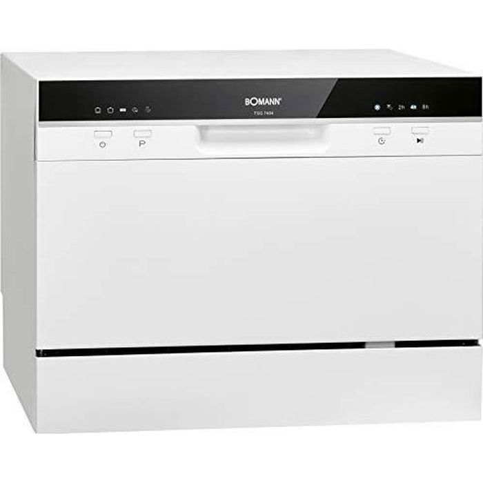 Mini lave-vaisselle - TSG - TSG7404 - Blanc - 6 réglages de place - 5 programmes - 51 dB