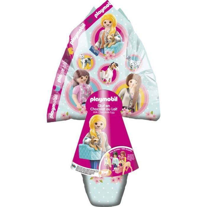 BON BON BUDDIES Playmobil Œuf chocolat lait surprise rose -150g - Achat /  Vente chocolat bonbon Playmobil Œuf chocolat lait… - Cdiscount