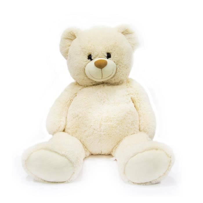 grosse peluche ours blanc