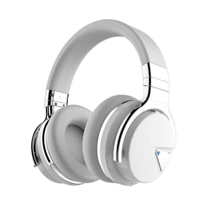 Cowin E7 Casque audio bluetooth blanc Sans fil arceau Bonne