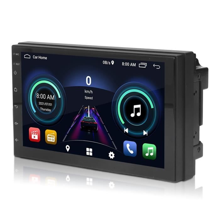 Autoradio Voiture Gps Navigation Dvd Cd Lecteur Multimédia Bt5.0 Appel Vocal Image Inversée Commandes Au Volant Pour