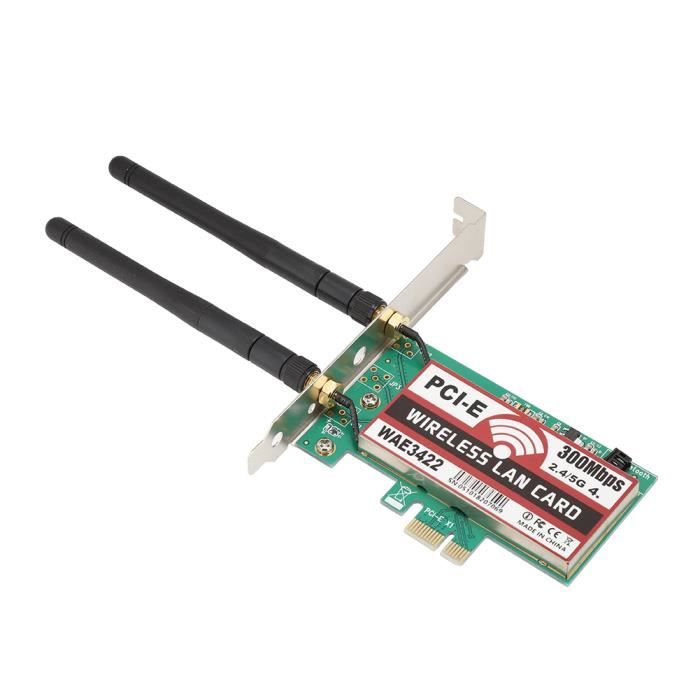 Carte réseau sans fil PCI-E Carte réseau Bluetooth 2.4G / 5G double ...