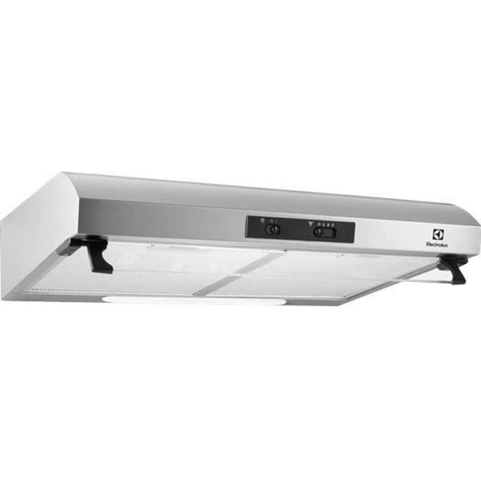Hotte standard Electrolux LFU226X Largeur 59.9 cm Profondeur 51.3 cm Extraction et recirculation