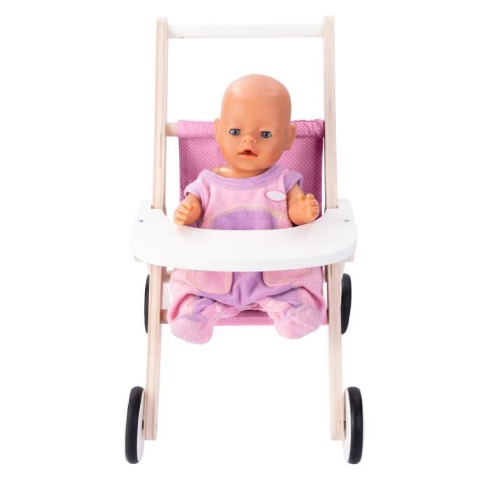 Poussette en Bois ENGELHART pour poup e et Poupon 50 cm de haut